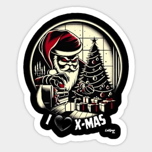 Grinchy Claus's Midnight Heist - A Xmas December Santa Sticker